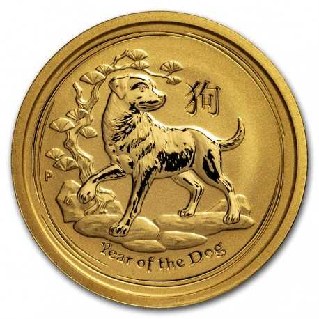 Lunar Dog, 1/4 oz Gold, 2018